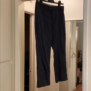 Banana Republic Navy patterned ankle-length pants